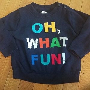 Baby Gap sweater for the holidays!